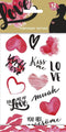 Love Tattoos - Tijdelijke Tattoo - Body Glitter - Plak Tattoos - Nep Tattoo - Fake Tattoo - Liefde - Kinderen en volwassenen - 1 Vel met 12 tattoos