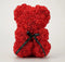 Love teddy beer van rode kunst rozen met cadeau doos | Moederdag | Rozen Beertje | Beertje | Rood | 25CM