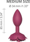 Love to Love - Open Roos Buttplug - Maat M – Rood