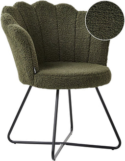 LOVELOCK - Fauteuil - Groen - Bouclé