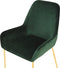 LOVERNA - Eetkamerstoel - Groen - Fluweel