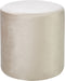 LOVETT - Poef - Beige - Fluweel