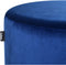 LOVETT - Poef - Donkerblauw - Fluweel