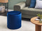 LOVETT - Poef - Donkerblauw - Fluweel