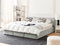 BOUSSE - Tweepersoons boxspring - Lichtgrijs - 180 x 200 cm - Fluweel