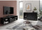 Lowboard TV/Hifi meubel - Zwart decor - L153,5 x H52 x D31,5 cm - Made in Germany