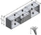Lowboard TV/Hifi meubel - Zwart decor - L153,5 x H52 x D31,5 cm - Made in Germany
