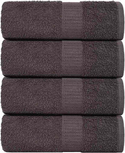 vidaXL - Gastendoekjes - 4 - st - 30x50cm - 360g/m² - 100% - katoen - antracietkleurig