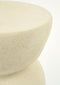 Mica Decorations Screw Bijzettafel - L26 x B26 x H37 cm - Keramiek - Off White
