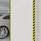VDXL Hoekbeschermers 2 st 4x3x100 cm PU geel en zwart