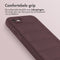 imoshion Hoesje - Geschikt voor iPhone SE (2022) / SE (2020) / 8 / 7 - EasyGrip Backcover - Aubergine