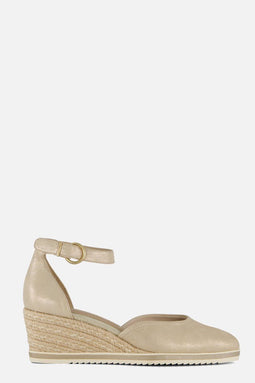 Tamaris Espadrilles - Sleehak - Klittenbandsluiting - Goud (2021)