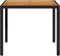 vidaXL Tuintafel met acaciahouten blad 90x90x75 cm poly rattan zwart