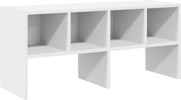 vidaXL - Schoenenrek - stapelbaar - 89,5x30x40 - cm - wit