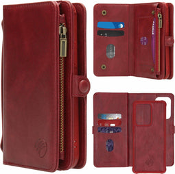 iMoshion Hoesje Geschikt voor Samsung Galaxy S20 Ultra Hoesje Met Pasjeshouder - iMoshion 2-in-1 Wallet Bookcase - Rood