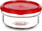 Ronde Lunchtrommel met Deksel Rood Plastic 415 ml 12 x 6 x 12 cm (24 Stuks)