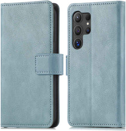 iMoshion Hoesje Geschikt voor Samsung Galaxy S24 Ultra Hoesje Met Pasjeshouder - iMoshion Luxe Bookcase - Lichtblauw