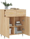vidaXL - Dressoir - 69,5x34x90 - cm - bewerkt - hout - sonoma - eikenkleurig