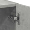 vidaXL - Wasmachinekast - 64x24x190 - cm - bewerkt - hout - betongrijs
