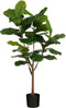 Mica Decorations Ficus Lyrata Kunstplant in Pot - H150 x Ø50 cm - Groen
