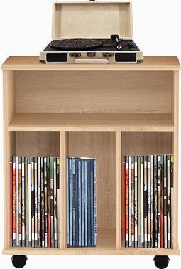 Lp platen opbergkast - boekenkast - opbergen tijdschriften boeken platen - bruin