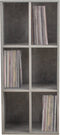 Lp platen opbergkast - opbergen lp vinyl platen - boekenkast - grijs beton look