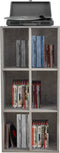 Lp platen opbergkast - opbergen lp vinyl platen - boekenkast - grijs beton look