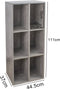 Lp platen opbergkast - opbergen lp vinyl platen - boekenkast - grijs beton look