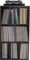 LP vinyl opbergkast - platenkast - lp vinyl rek - platenrek - boekenkast - 8 vakken - zwart