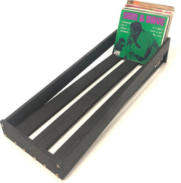 LP vinyl platen houten opbergkrat voor opbergen 7 inch singles - 75 tot 100 stuks - zwart