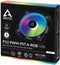Arctic P12 PWM PST A-RGB - Koelingsventilator - 120mm - Zwart (1-pack)