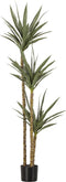 WOOOD Yucca Kunstplant - Plastic - Groen - 155x70x70