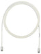 Panduit Cat 6A 28AWG UTP Patch Cord, CM/LSZH, Of netwerkkabel Wit 1 m Cat6a U/UTP (UTP)