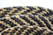 Mandenset - zwart/naturel - waterhyacint - set van 3