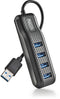 NGS PORT 3.0 - USB Hub - 4x USB 3.2 Gen 1 - Zwart