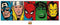 Marvel Comics - Retro Helden Gezichten Mok