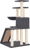 vidaXL - Kattenmeubel - met - sisal - krabpalen - 94 - cm - donkergrijs