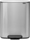 Brabantia Bo Prullenbak - 2 x 30 liter - Afvalscheiding - Matt Steel Fingerprint Proof (2 stuks)