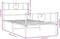 vidaXL - Bedframe - met - hoofd- - en - voeteneinde - metaal - wit - 90x190 - cm