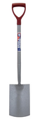 Spear & Jackson Massief Carbonstaal Spade 285 x 179 mm blad, 711 mm steel, grijs