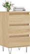 vidaXL - Dressoir - 40x35x70 - cm - bewerkt - hout - sonoma - eikenkleurig