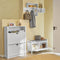 SoBuy Schoenenbank - 2 laden - Max. 150 kg - 91 x 30 x 50 cm - Wit/Grijs