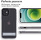 iMoshion Hoesje Geschikt voor iPhone 12 Pro / 12 Hoesje - iMoshion Stand Backcover - Transparant