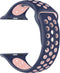 iMoshion Siliconen sport bandje voor de Apple Watch Series 1 / 2 / 3 / 4 / 5 / 6 / 7 / 8 / 9 / SE - 38 / 40 / 41 mm - Blauw / Roze