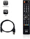 Ewent EW1570 - Universele afstandsbediening - Compatibel met TV DVB-C/DVB-T/SAT/DVD/VCR/Blu-ray/Hi-Fi - Zwart