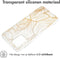 iMoshion Hoesje Geschikt voor Motorola Moto G54 Hoesje Siliconen - iMoshion Design hoesje - Meerkleurig / Golden Leaves Transparant