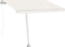 vidaXL - Luifel - handmatig - uittrekbaar - met - LED - 300x250 - cm - crèmekleurig