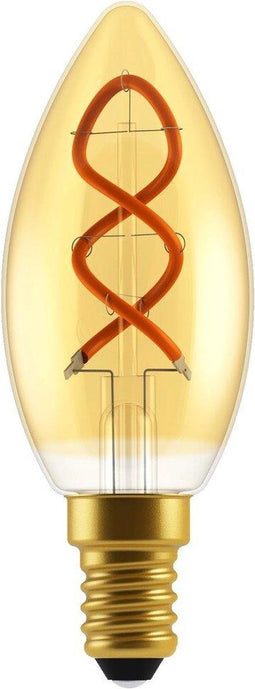 Nordlux 2080101458 LED-lamp Energielabel A+ (A++ - E) E14 Kaars 2.5 W Goud (Ø x l) 35 mm x 97 mm Dimbaar 1 stuk(s)