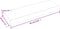 vidaXL - Wandschap - 60x20x4 - cm - behandeld - massief - eikenhout - lichtbruin