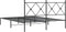 vidaXL - Bedframe - met - hoofdbord - metaal - zwart - 160x200 - cm